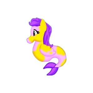 Yellow and Pink Hippocamp Seapony